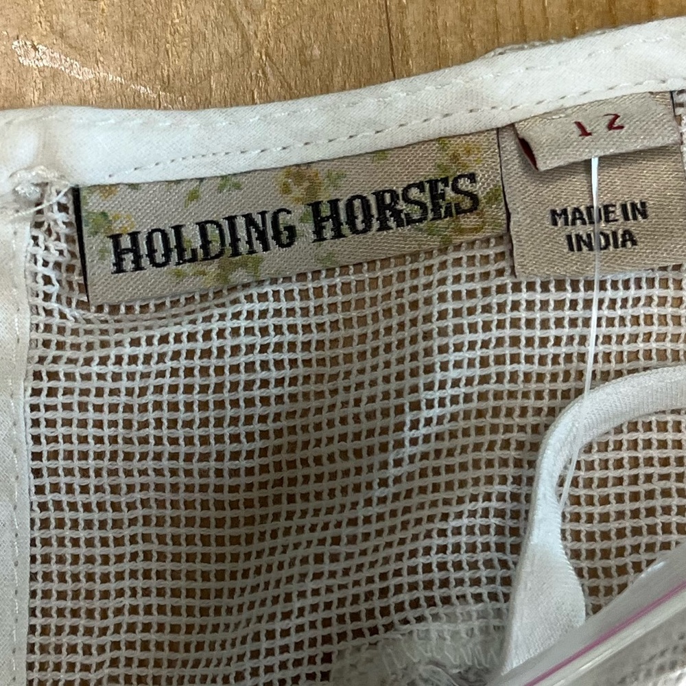 EUC HOLDING HORSES Magnolia White Lace Mini Dress - Picture 7 of 10